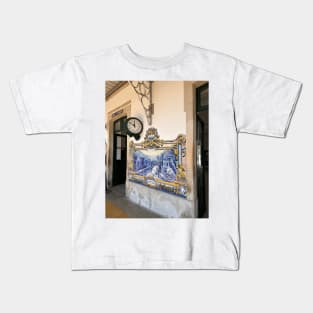 Train Station in Pinhao - Douro Valley - Portugal Kids T-Shirt